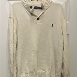 Polo by Ralph Lauren Men's Off-White Turtleneck Sweater